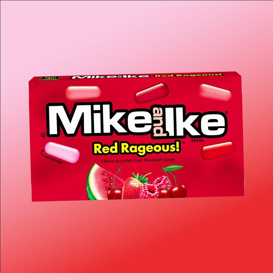 Mike and Ike Red Rageous piros gyümölcsös cukorkák 120g