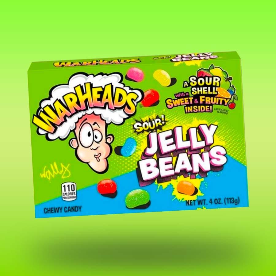Warheads Jelly Beans savanyú-gyümölcsös drazsé 113g