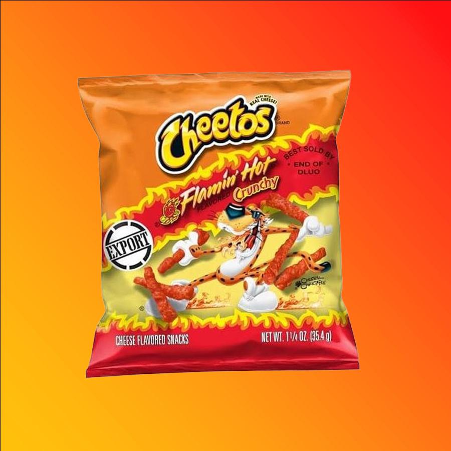 Cheetos Flamin Hot Crunchy csípős chips 35,4g