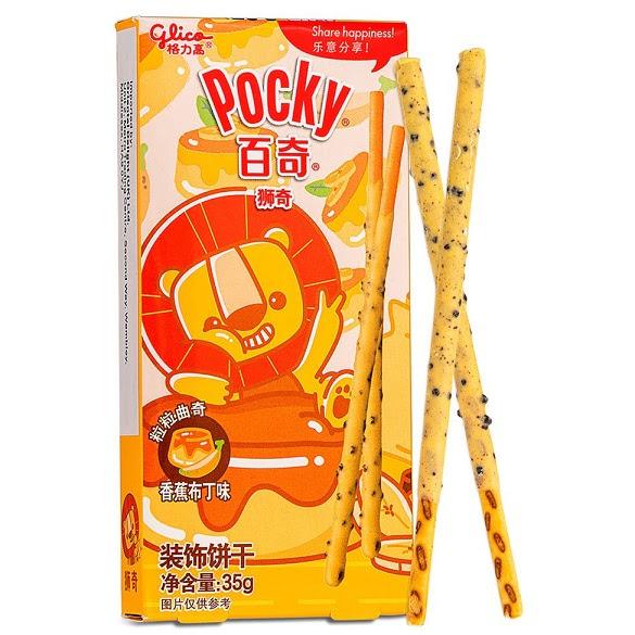 Glico Pocky Lion banános puding ízű ropi 45g