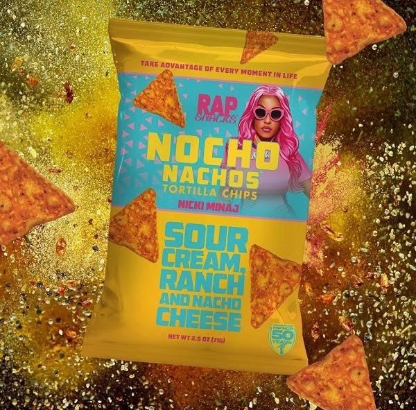 Rap Snack Nocho Nachos Nicki Minaj Sour Cream and Ranch tejföl és ranch ízű nacho chips 71g