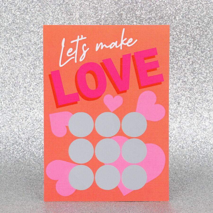 Let's make love - kaparós képeslap